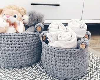 crochet basket pattern / crochet storage basket / home decor crochet patterns / basket pattern crochet / crochet basket with handles / diy