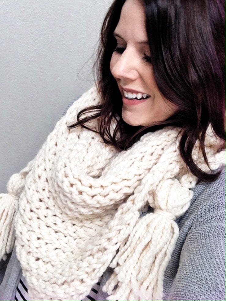 30 Crochet Scarf Ideas: Stylish Patterns for Skinny, Chunky, Cowl, and Wrap Looks 13 Canyon Chunky Triangle Wrap Pattern
