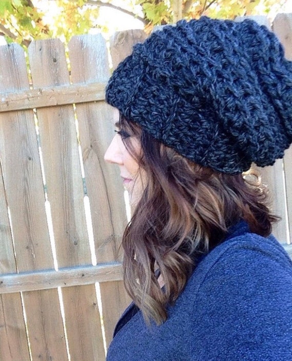 crochet slouchy hat pattern