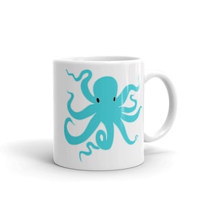 Kraken Coffee Mug, Octopus Coffee Cup, Kraken Cup, Custom Coffee Mug, Beach Mug, Ocean Mug, Krister Eide