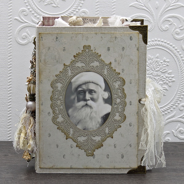 Large Hardcover Christmas Junk Journal, Christmas In July