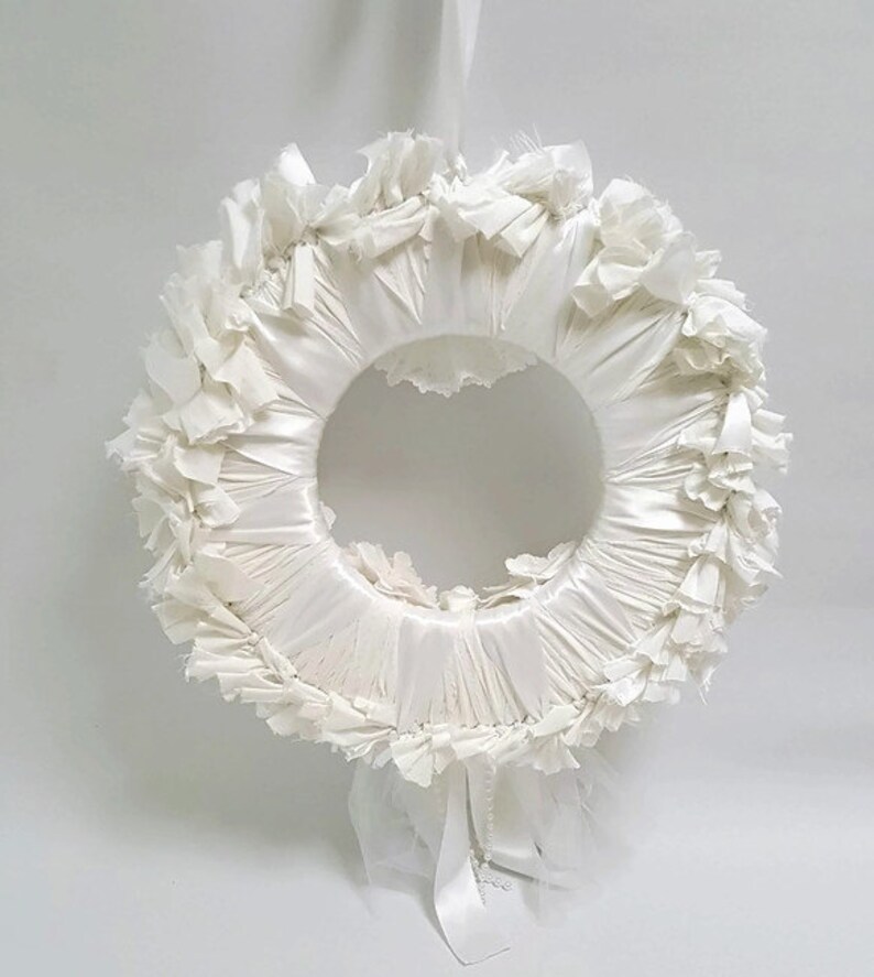 Wedding Wreath Wedding Door Wreath Shabby Chic Bridal Etsy
