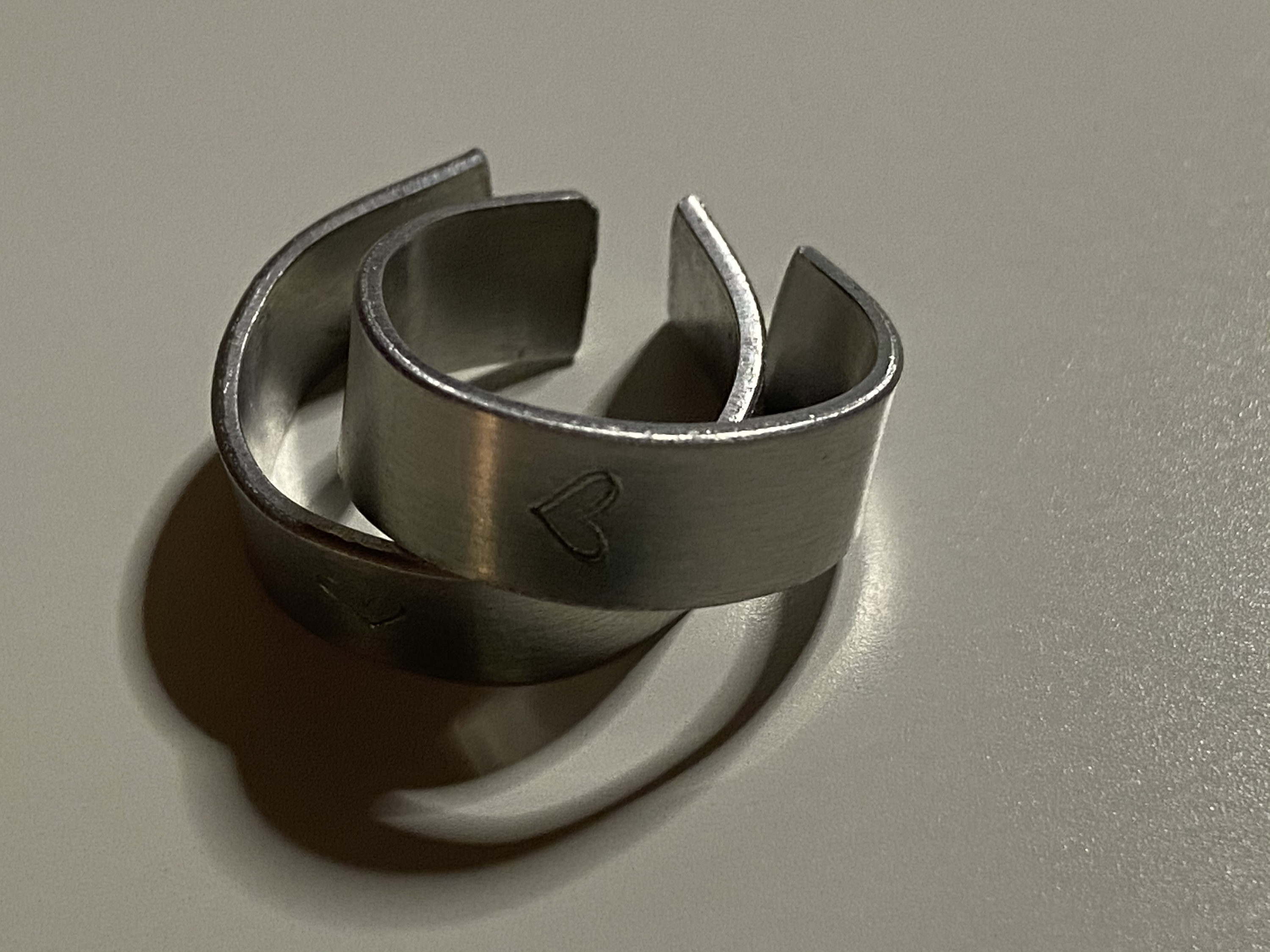 Matching best friend / couple rings Etsy