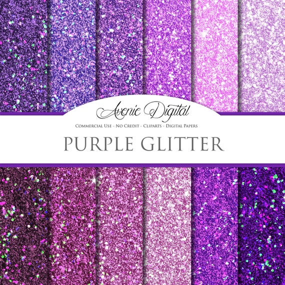 Buy Purple Glitter Digital Paper. Scrapbooking Backgrounds Online in India  - Etsy