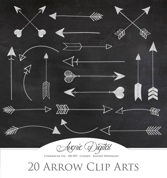 White Chalkboard Arrow Clipart Scrapbook Printables Tribal Etsy White Chalkboard Arrow Clipart Scrapbook Printables Tribal Etsy