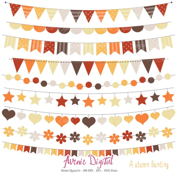 Fall Bunting - Etsy