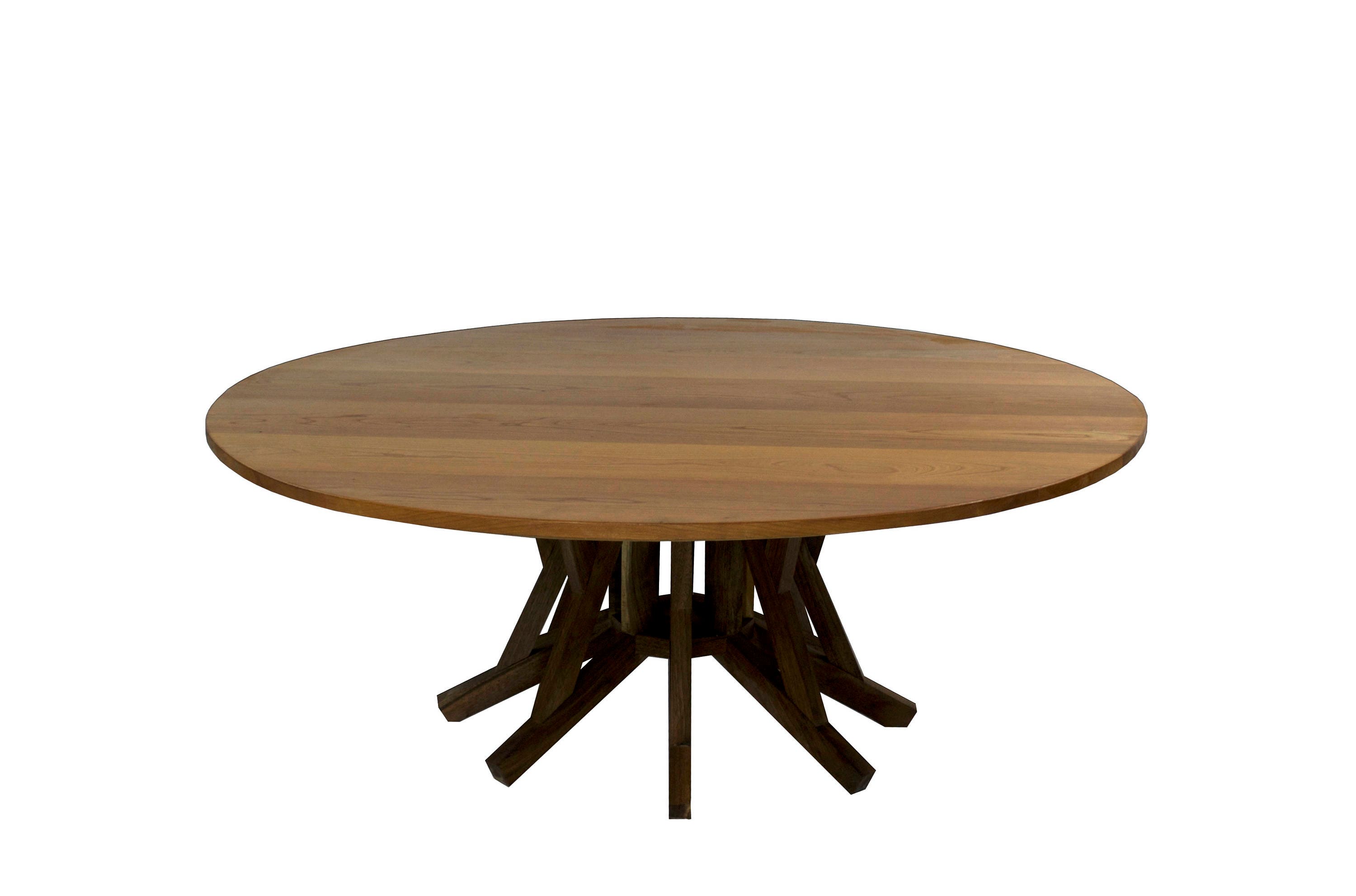 Modern Coffee table 40 INCH round Cherry table top solid