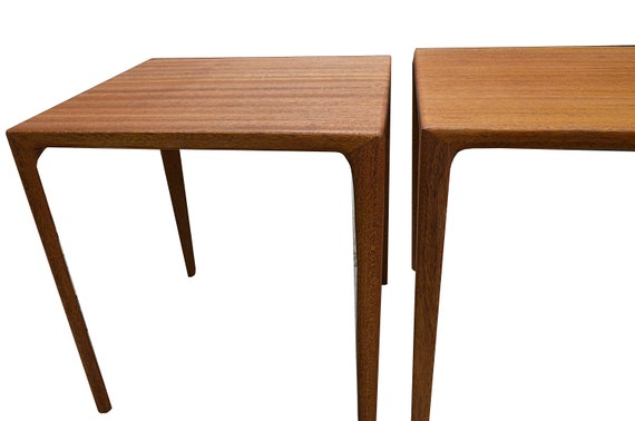 Mid Century Modern Mahogany Coffee Table Set Etsy
