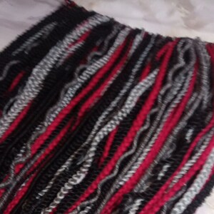 Viking Extensions Red Black Grey Silver Single End SE Braid Plaits Twist Dreads Set 100 Piece Set Kit Crochet Boho Single Loop Dreads Hippy