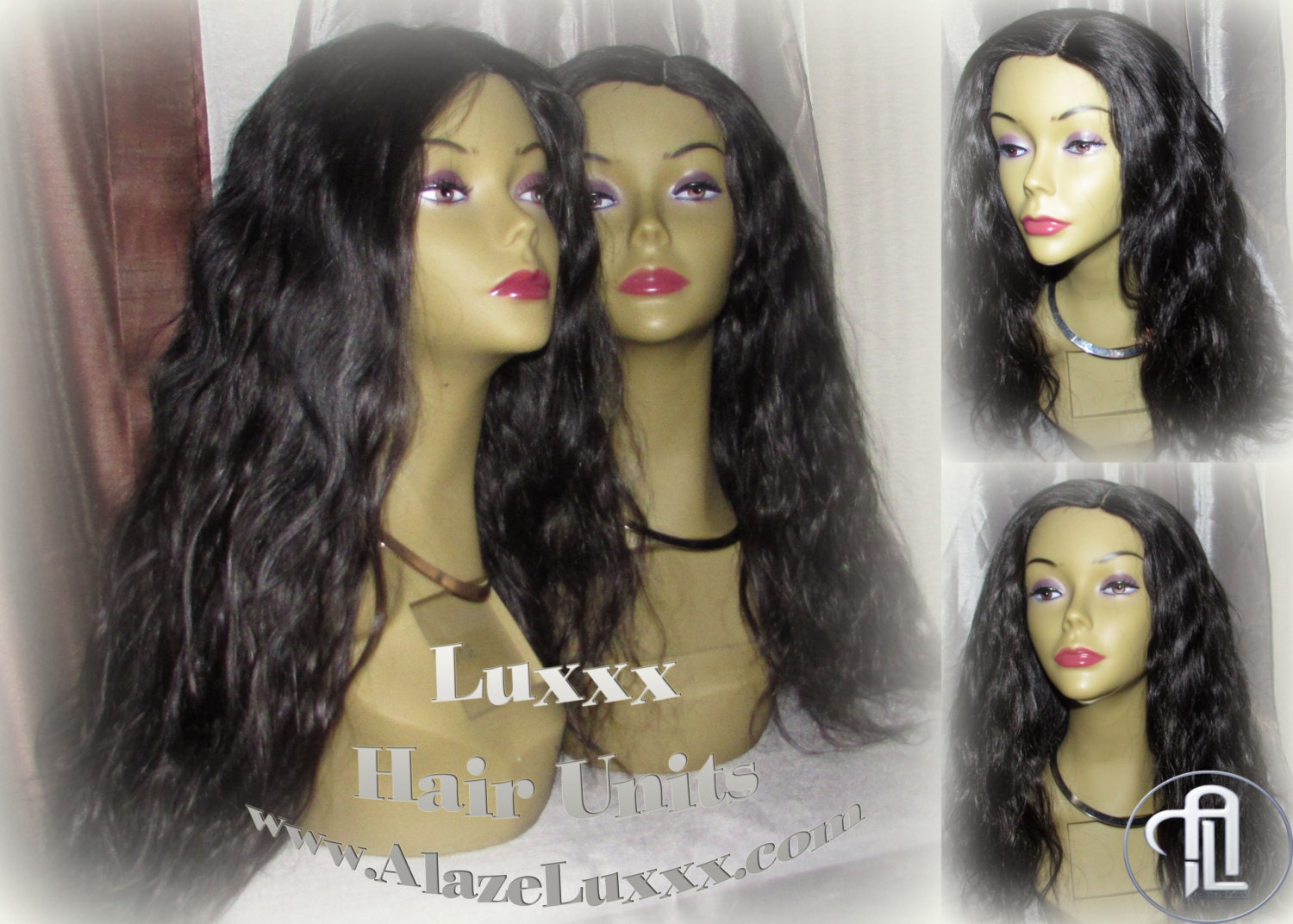 Virgin Hair 22 in Wavy Loose Body Wave New Unit Lace Front  display picture 1
