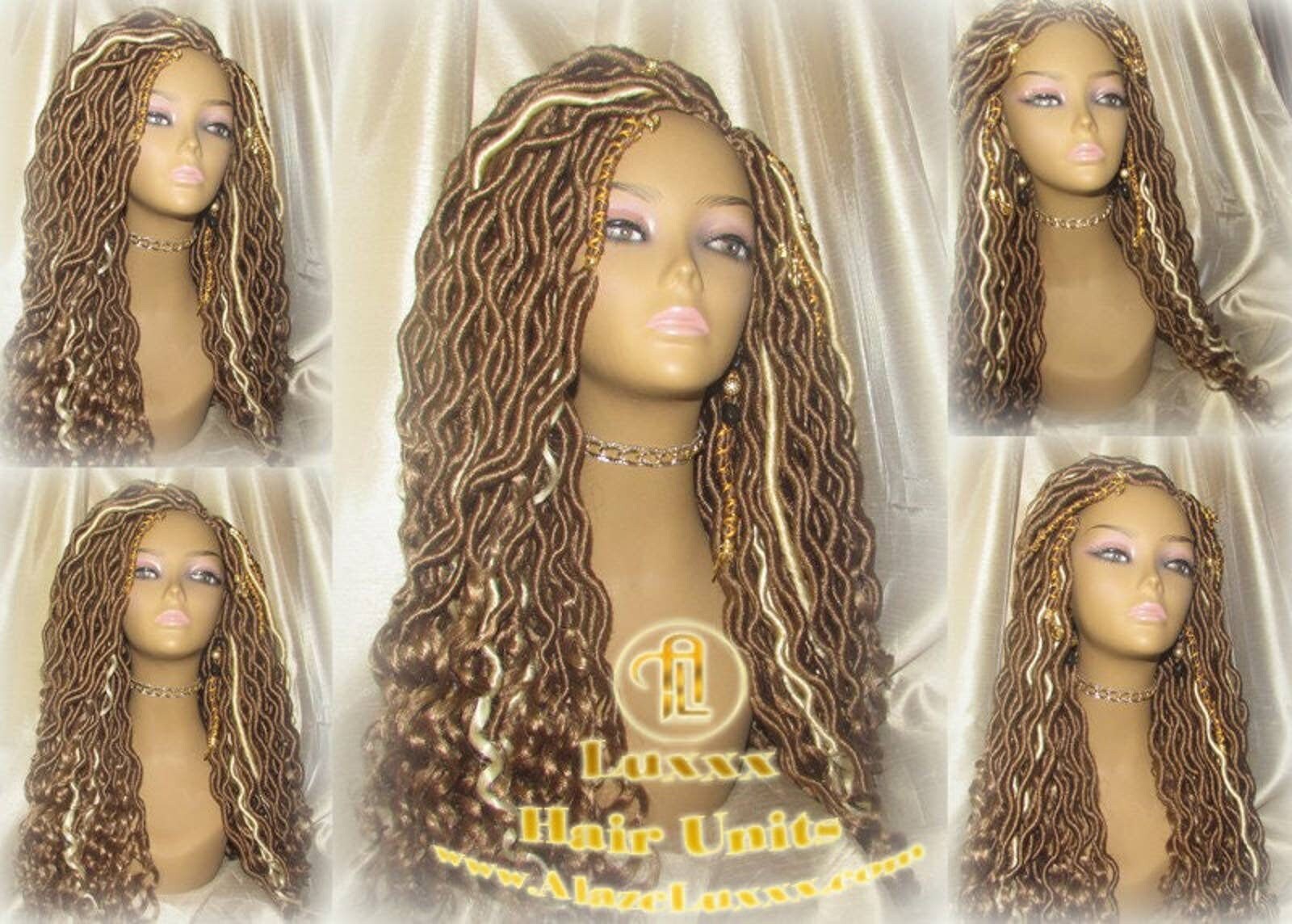 Headband Wig Blonde Honey Goddess Faux Gypsy Bohemian Boho Dread Loc  #27 Wavy Headband Wig Blonde Honey Goddess Faux Gypsy Bohemian Boho  main image 2