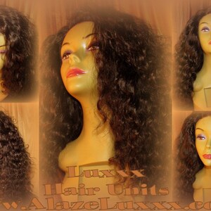 Virgin Hair Curly 20&#39; Gorgeous  Custom Unit Lace Front  Celebrity Wigs  Wig Look Brazilian Malaysian or Peruvian Big Virgin Hair Curly Hair