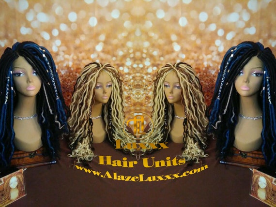 Gottin Faux Dread Locs Perucke Einheit Blond 613 27 Wellig Etsy