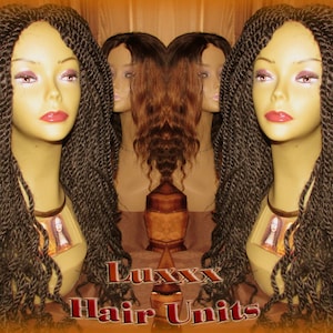 Kinky Twist Marley Twist Wig Black African Briaids!  NEW Natural Look! Kinky Hair Extensions Twist Ethnic Styles Spring Twist Braided Wig