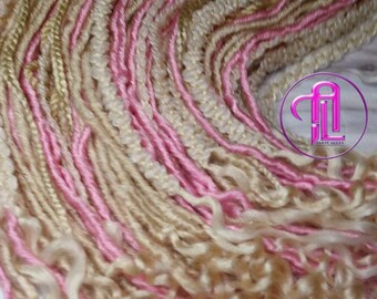 Oink Blonde 613 Single End SE 75 Piece Set Dreads lisci e ondulati tebraid Dreadlock sintetico Boho Soft Boho Dread Braid Extension per capelli