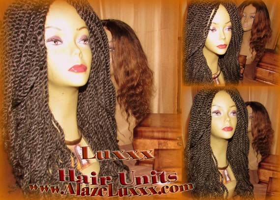 Black Handmade Kinky Twist Marley Twist Wig Unit New Natural Etsy
