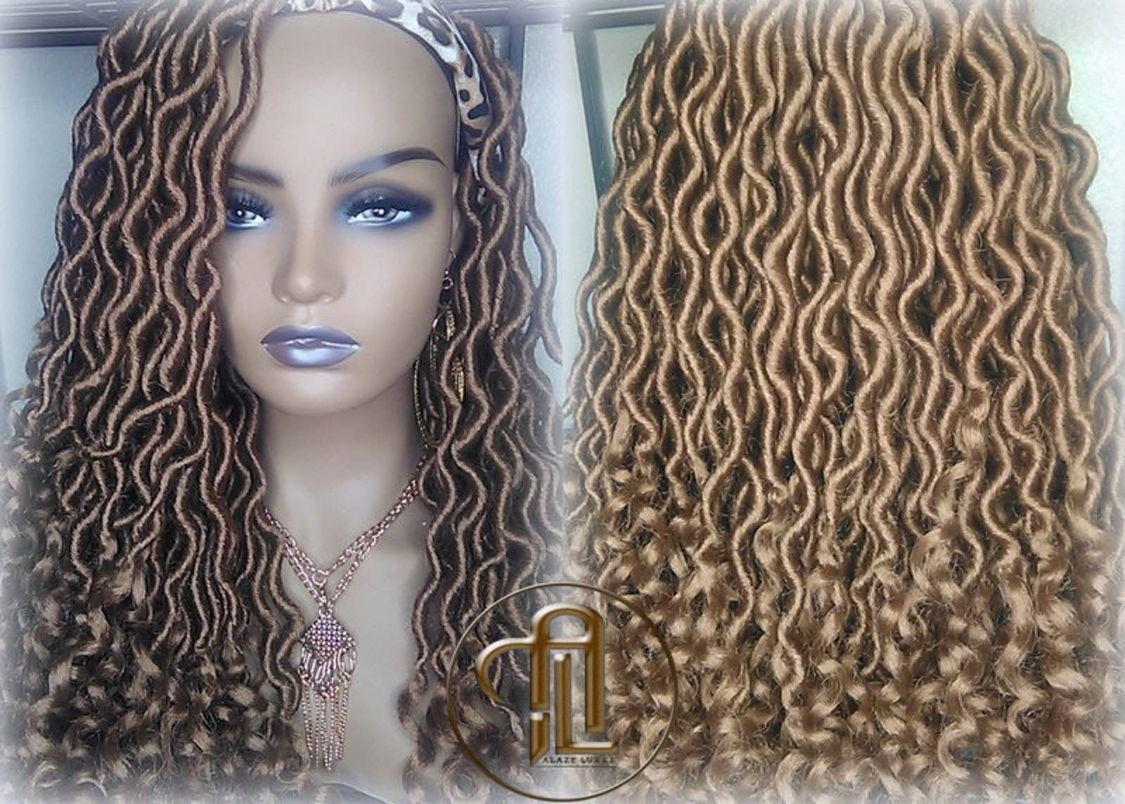 Headband Wig Blonde Honey Goddess Faux Gypsy Bohemian Boho 