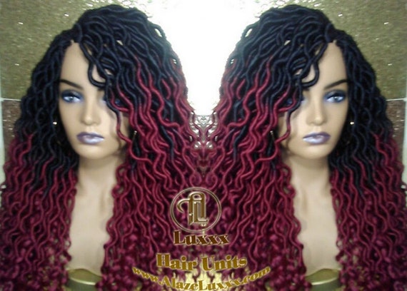 Ombre Goddess Locs Fire 530 Goddess Festival Hair Red  display picture 3