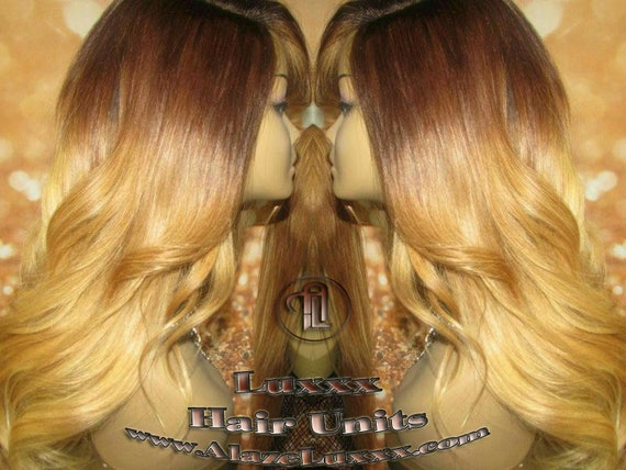 Brown Honey Blonde Ombre Highlights Balayage Colorist Wig Maker Virgin Hair Unit Wig Closure Blonde Wig 27 613 Platinum Dark Roots Alopecia