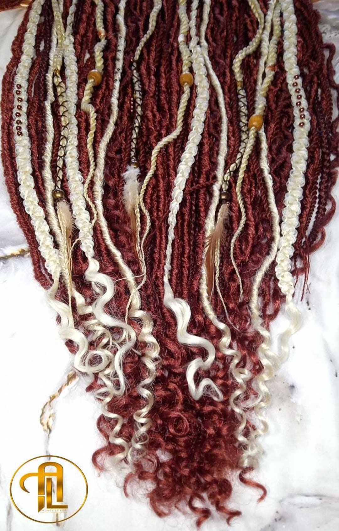 613 Blonde Ginger Curly End SE Braid Plaits Twist Set 100 Piece Set Kit ...