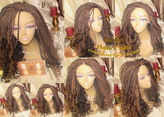 Straight Senegalese Twist Wig Unit 22' Winter Hair Colors Unique Rare Wine  33/27/4 Long Alopecia Natural Small Twist Braided Braiding 