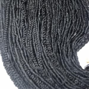 Hair Extensions Wavy Curly SE 75 Piece Kit Goth Mixed  Witch Boho Dread Braid Hair Textured Nordic Black Dreadlock 1b braids twist plaits