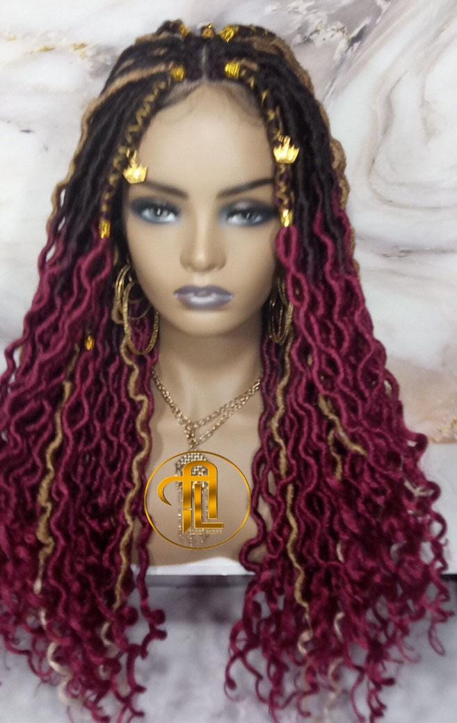 Long Red Dread Wig - Etsy display picture 3