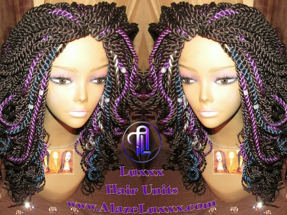 16 Bombshell Galaxy Hair Senegalese Twist Wig Unit Etsy
