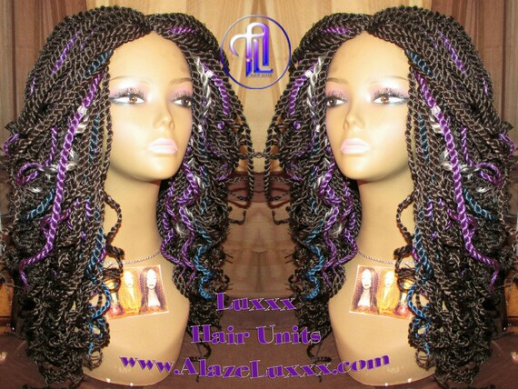 20 Bombshell Galaxy Hair Senegalese Twist Wig Unit Etsy