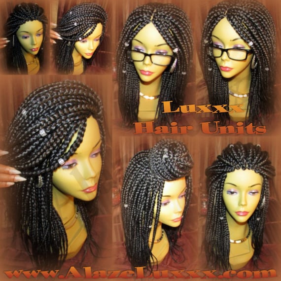 Box Braid Wig Unit 14 New Natural Look Handmade Large Medium Etsy