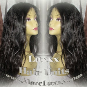 Virgin Hair 18 In Loose Body Wave Unit WIG Lace Front Curly Wavy Long Closure New Hair Trend Long Pretty Beautiful Hair Virgin Human Hair