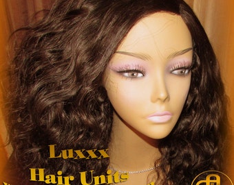Virgin Body Wave 16 In Nieuwe Unit WIG Lace Front Krullende Golvende Korte Bob Sluiting MENSELIJK Haar Remi Beschermende Stijl Braziliaans Maleisisch of Peruviaans