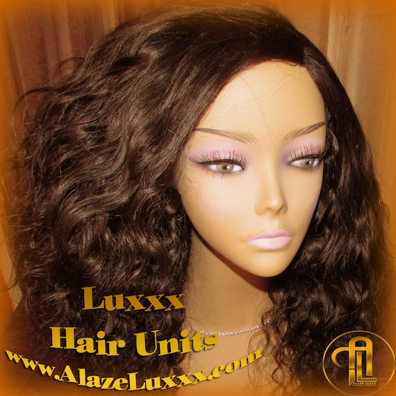 Virgin Body Wave 16 in New Unit WIG Lace Front Curly Wavy  display picture 3