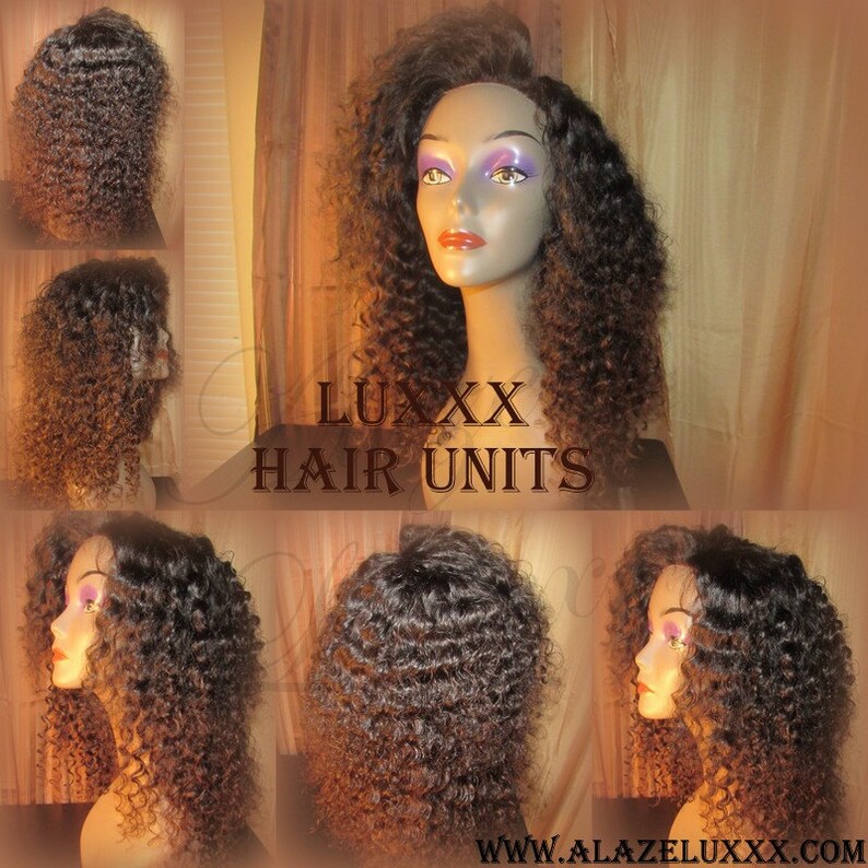Deep Wave Virgin Unit 16 Inch NEW WIG Lace Front Curly Wavy Etsy