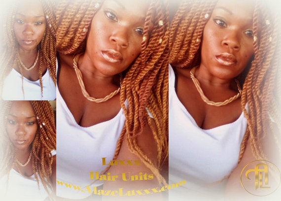 Kinky Twist Blonde Wig Straight Bombshell 27 30 Kinky Twist Etsy