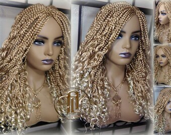Headband Wig Blonde Honey Goddess Faux Gypsy Bohemian Boho Dread Loc  #27 Wavy Headband Wig Blonde 613 27 Platinum Honey Blonde Goddess  main image 2