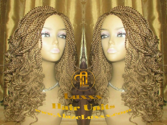 Blonde Straight Senegalese Twist Wig Unit Ready To Ship Etsy