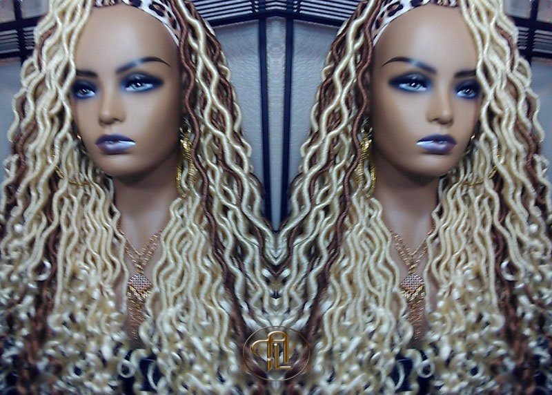 Headband Wig Blonde 613 27 Platinum Honey Blonde Goddess  display picture 2