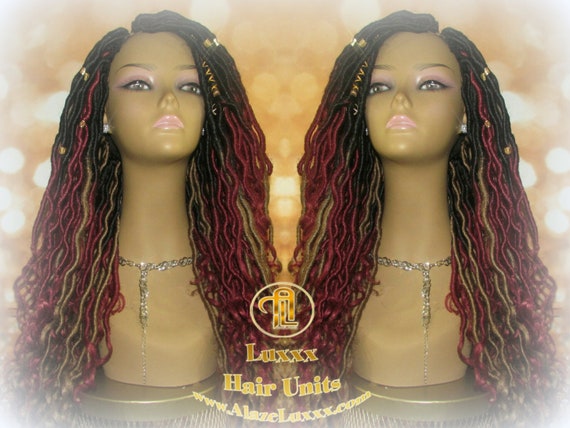 Ombre Goddess Locs Fire 530 Goddess Red Burgundy 1b Blonde 27 Etsy