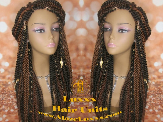 Brown Large Senegalese Twist Wig Unit Big Straight Long Auburn 4 30 Crochet  Jumbo Twist Braided Hair Charms Wig Maker Hair Braiding -  Hong Kong