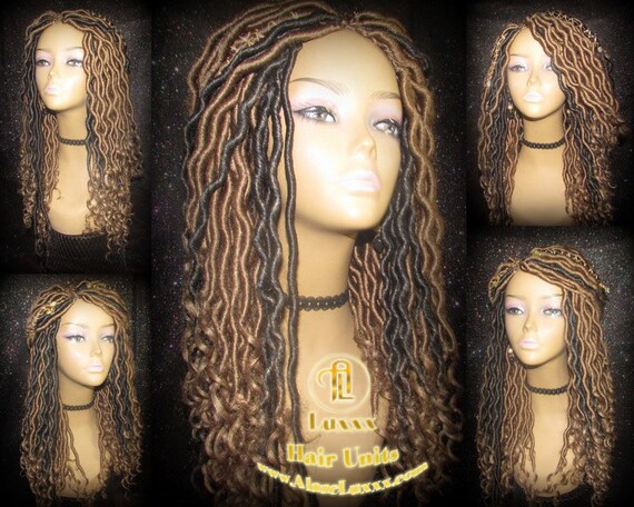 Headband Wig Blonde Honey Goddess Faux Gypsy Bohemian Boho Dread Loc  #27 Wavy Headband Wig Blonde 613 27 Platinum Honey Blonde Goddess  main image 3