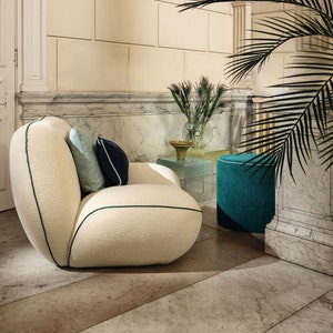 SOFT FOCUS*Upholstery Fabric Woven Chenille cream by the meter upholstery Carlucci by JAB