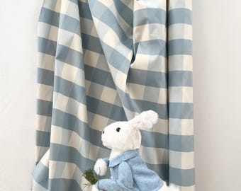 SALE% ALPHA CHECK*Cotton Check Fabric by the Meter Curtain Nya Nordiska 7 Colors