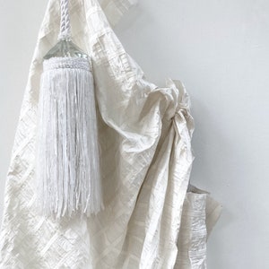 SALE KI JANG* 100% silk white sold by the meter embroidered luxury fabric curtain curtains living room Nya Nordiska 4 colors