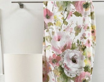 fabric design!ROSES* Fabric by the meter 100% cotton satin printed roses 2 colors Jab