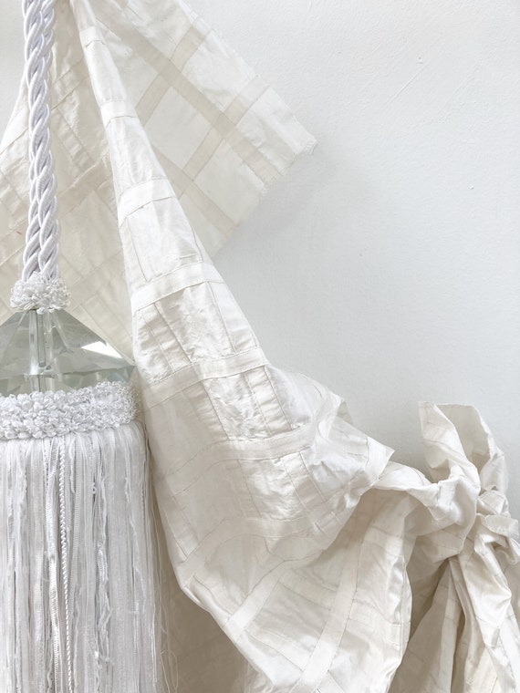 VENDITA KI JANG 100 % seta bianca ricamata al metro Tende per tende in  tessuto di lusso Soggiorno Nya Nordiska -  Italia