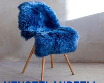 Fabric design! Cozy, dyed New Zealand sheepskin lambskin, 7 colors