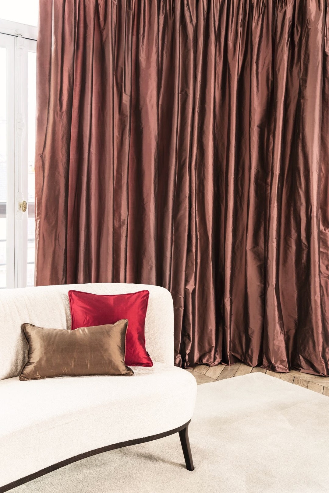 フランス　高級布地　シルク100%　ヴィンテージ ☆フランス 高級布地 シルク100% ヴィンテージ☆