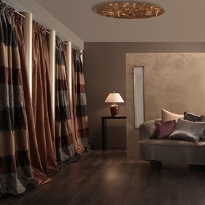 SALE% MARRAKESH silk/wool brownorange luxury curtain Nya Nordiska 2 colours
