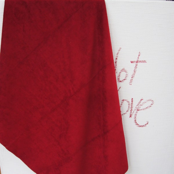 MILO*Fabric velvet deco & cover Velvet red Gardisette by Jab fabric upholstery upholstery